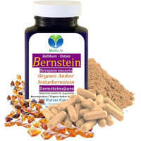 Produktbild von MultiLife Natur-Bernsteinpulver mit Bernsteinsäure, 120 Kapseln, vegetarisch und ohne Zusatzstoffe