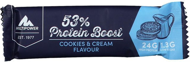 Multipower Protein Boost Riegel Cookies & Cream mit 53 % Protein – Bild 1 von 2