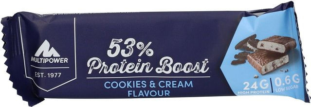 Multipower Protein Boost Riegel Cookies & Cream mit 53 % Protein – Bild 1 von 2