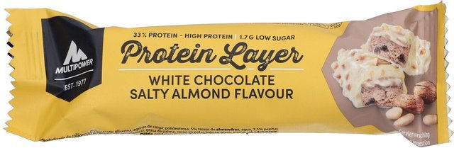 Multipower Protein Layer Riegel White Chocolate Salty Almond – Bild 1 von 2