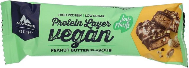 Multipower Protein Layer vegan Proteinriegel Erdnussbutter – Bild 1 von 2