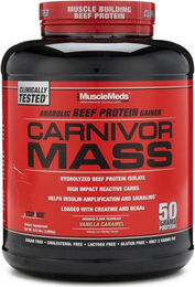 MuscleMeds Carnivor Masse Protein Pulver Vanille Karamell zuckerfrei laktosefrei 2688g – Bild 1 von 2