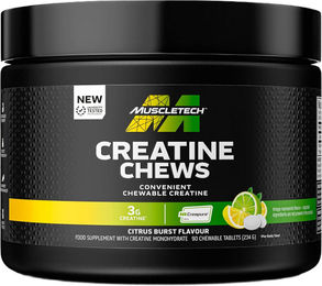 MuscleTech Creatine Chews Creapure Lutschtabletten Citrus Burst vegetarisch 90 Stück – Bild 1 von 6