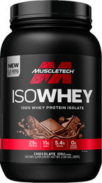 MuscleTech ISO Whey 100% Molkenisolat Pulver Schokolade zuckerfrei 907 g – Bild 1 von 2
