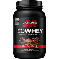 Produktbild von MuscleTech ISO Whey 100% Molkenisolat Pulver Schokolade zuckerfrei 907 g