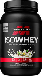 MuscleTech ISO Whey 100% Whey Isolat Pulver Vanille zuckerfrei 900g – Bild 1 von 1