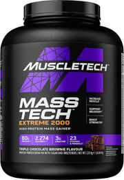 MuscleTech Mass Tech Extreme 2000 Protein Pulver Triple Chocolate Brownie 2720 g – Bild 1 von 1