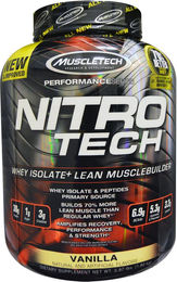 MuscleTech Nitro Tech Whey-Protein Pulver Vanille 1800 g – Bild 1 von 1