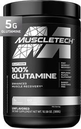 MuscleTech Platinum 100% Glutamin Pulver 300 g – Bild 1 von 2