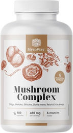 MycoWay Kräuter-Komplex Pilzkomplex vegetarisch 180 Kapseln – Bild 1 von 1
