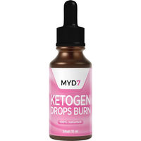 Produktbild von MYD7 Ketogen Drops Burn Hanföl Tropfen ohne Zusatzstoffe 1000 ml