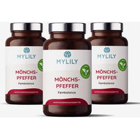 Produktbild von MYLILY Mönchspfeffer Kräuter-Komplex Kapseln vegan ohne Zusatzstoffe 3er Vorratspack