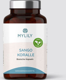 MYLILY Sango Koralle Algenkalk Kapseln vegan ohne Zusatzstoffe – Bild 1 von 2