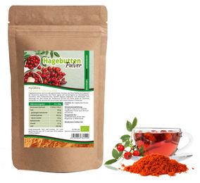 Mynatura Bio Hagebuttenpulver naturrein ohne Zusatzstoffe 1000 g – Bild 1 von 5