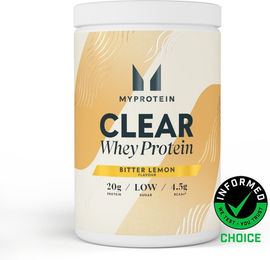 Myprotein Clear Whey Isolat Pulver Bitter Lemon 875g 35 Portionen – Bild 1 von 1