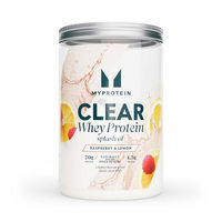 Produktbild von Myprotein Clear Whey Isolat Splash Proteinpulver Himbeere und Zitrone zuckerfrei 390 g