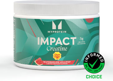 Myprotein Impact Kreatin Monohydrat Chupa Chups Wassermelone Lollipop Pulver 250g vegan vegetarisch – Bild 1 von 2