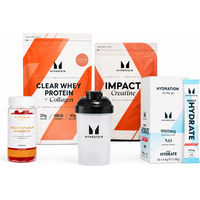 Produktbild von Myprotein Impact Week Clear Protein Bundle Raspberry Lemonade und Peach Tea zuckerfrei Pulver 20 Portionen