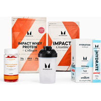 Produktbild von Myprotein Impact Week Protein Bundle Erdbeere zuckerfrei Pulver 30 Portionen