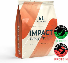 Myprotein Impact Whey Protein Konzentrat Pulver Schokolade Brownie 900 g vegetarisch – Bild 1 von 8