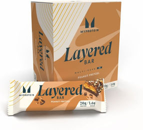 Myprotein Layered Protein Bar Chocolate Peanut Pretzel zuckerarm 6 x 60g – Bild 1 von 3