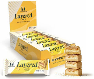 Myprotein Layered Protein Bar Schokolade-Karamell zuckerarm 12 x 60g – Bild 1 von 2