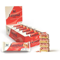 Produktbild von Myprotein Layered Proteinriegel Erdbeere 12 x 60 g zuckerarm
