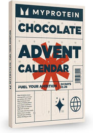 Myprotein Schokolade Protein Adventskalender mit Dragees Schokolade-Karamell zuckerfrei vegetarisch – Bild 1 von 3