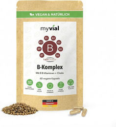 myvial B-Komplex Biotin-Komplex Kapseln vegan ohne Zusatzstoffe für Sportler 60 Stück – Bild 1 von 3