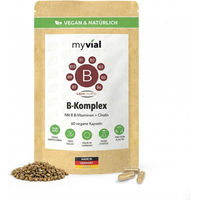 Produktbild von myvial B-Komplex Biotin-Komplex Kapseln vegan ohne Zusatzstoffe für Sportler 60 Stück