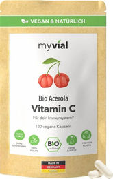 myvial Bio Acerola Vitamin C Kapseln vegan ohne Zusatzstoffe 120 Stück – Bild 1 von 1