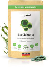 myvial Bio Chlorella Tabletten vegan ohne Zusatzstoffe 240 Stück – Bild 1 von 1
