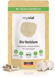 myvial Bio Hericium Kapseln Lionsmane vegan 120 Stück – Bild 1 von 1