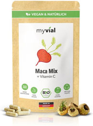 myvial Bio Maca Mix Kapseln mit 3 Maca-Sorten und Acerola, vegan, 120 Stück – Bild 1 von 1