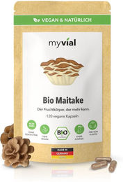 myvial Bio Maitake Kapseln 120 Stück vegan ohne Zusatzstoffe – Bild 1 von 1