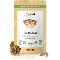 Produktbild von myvial Bio Maitake Kapseln 120 Stück vegan ohne Zusatzstoffe