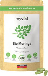 myvial Bio Moringa Kapseln vegan ohne Zusatzstoffe 120 Stück – Bild 1 von 1