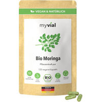 Produktbild von myvial Bio Moringa Kapseln vegan ohne Zusatzstoffe 120 Stück