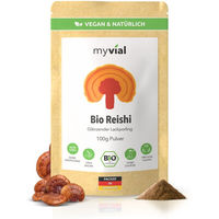 Produktbild von myvial Bio Reishi Pulver 100 g vegan und ohne Zusatzstoffe