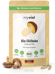 myvial Bio Shiitake Kapseln 120 Stück vegan und ohne Zusatzstoffe – Bild 1 von 1