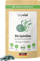 myvial Bio Spirulina Tabletten vegan naturrein ohne Zusatzstoffe – Bild 1 von 1