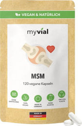 myvial MSM Kapseln vegan ohne Zusatzstoffe 120 Stück – Bild 1 von 1