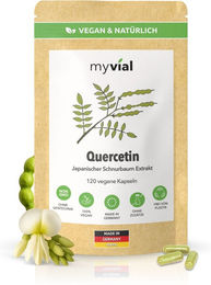 myvial Quercetin Kapseln 400 mg mit 120 Stück vegan und ohne Zusatzstoffe – Bild 1 von 1