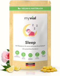 myvial Sleep Melatonin Lutschtabletten vegan und zuckerfrei mit 60 Stück – Bild 1 von 1