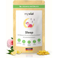 Produktbild von myvial Sleep Melatonin Lutschtabletten vegan und zuckerfrei mit 60 Stück