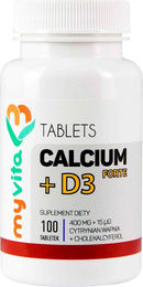MyVita Calcium Citrat + D3 Forte Tabletten für Erwachsene 100 Stück – Bild 1 von 1