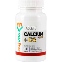 Produktbild von MyVita Calcium Citrat + D3 Forte Tabletten für Erwachsene 100 Stück