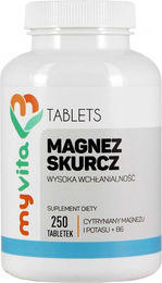 MyVita Magnesium Citrat mit Kalium und Vitamin B6 Tabletten 250 Stück – Bild 1 von 1