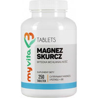Produktbild von MyVita Magnesium Citrat mit Kalium und Vitamin B6 Tabletten 250 Stück
