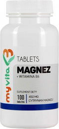 MyVita Magnesium Citrat + Vitamin B6 100 Tabletten – Bild 1 von 1